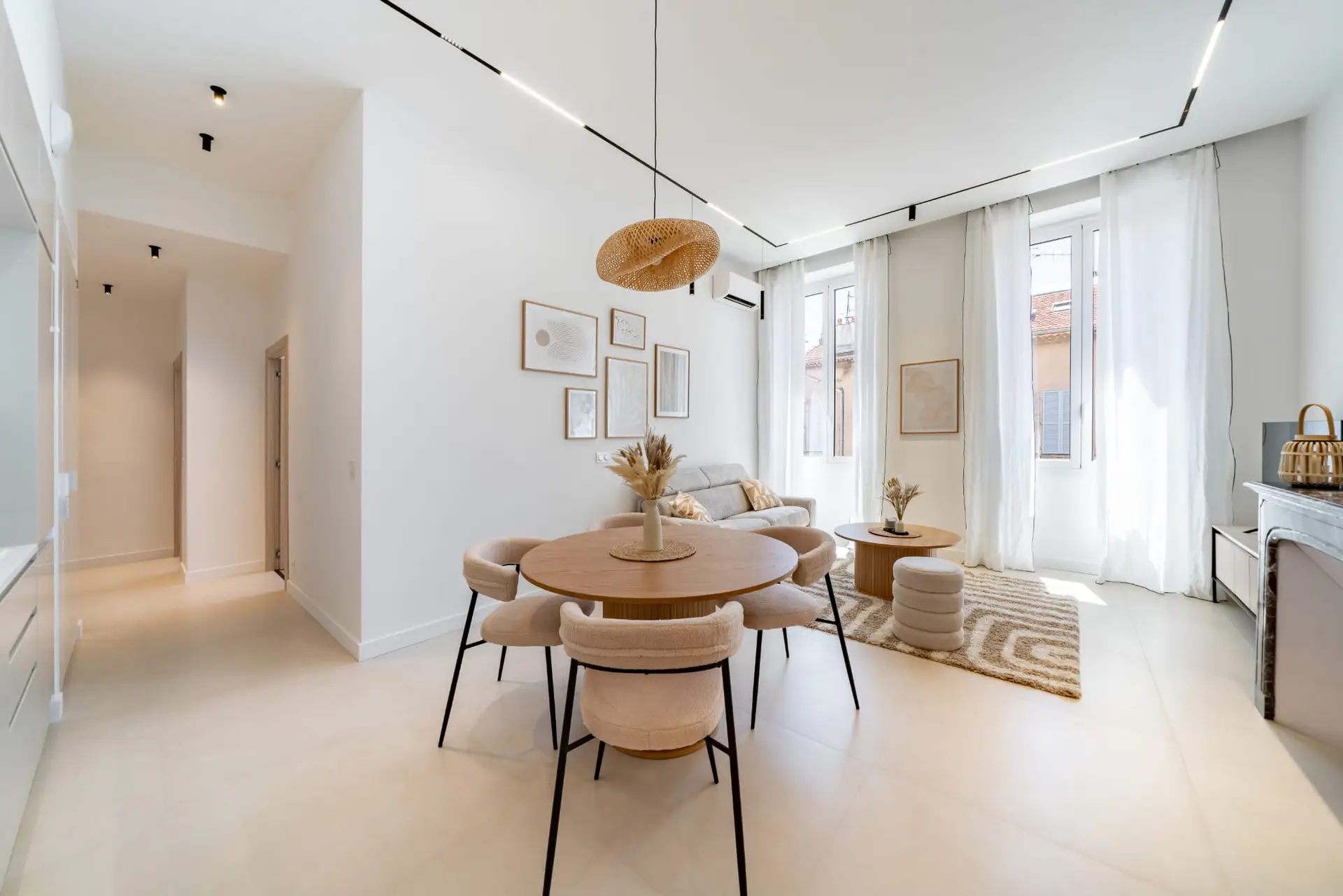 Séjour, appartement Madeleine, quartier Banane à Cannes