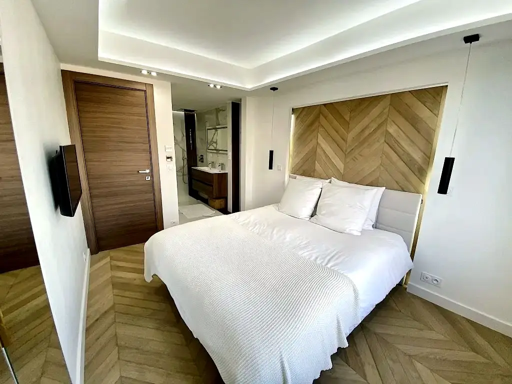 Chambre principale, parquet point de Hongrie